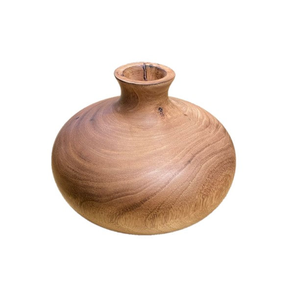 Vaso Decorativo em Madeira 13x19cm