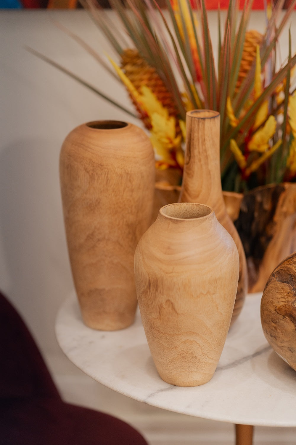 Vaso Decorativo em Madeira G