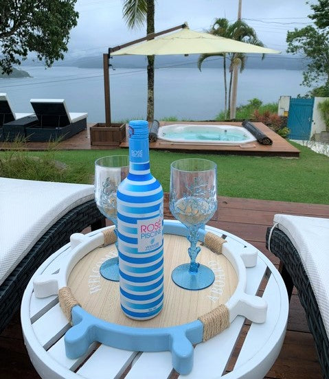Jogo de Taças Coral Azul 450ml 6pcs