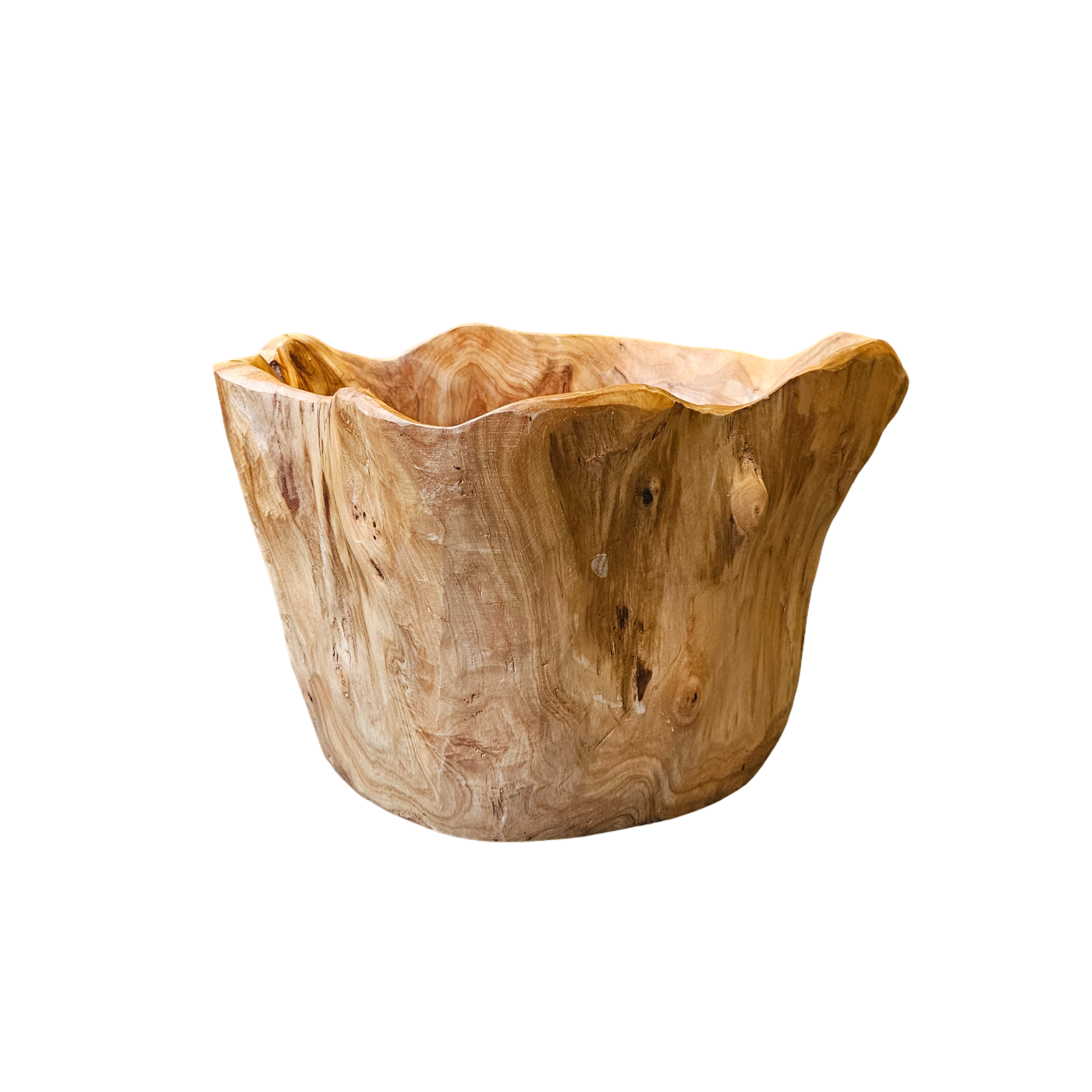 Gamela em Madeira Natural 36x29x19cm