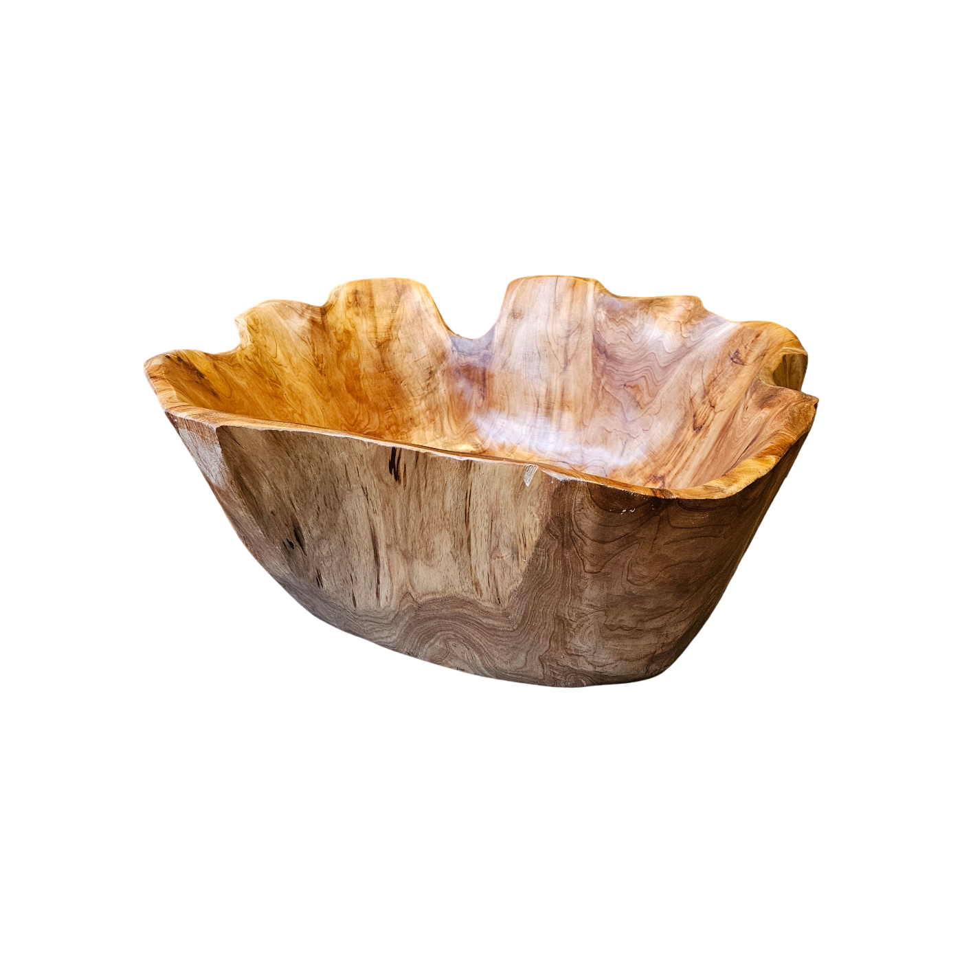 Gamela em Madeira Natural 45x43x20cm