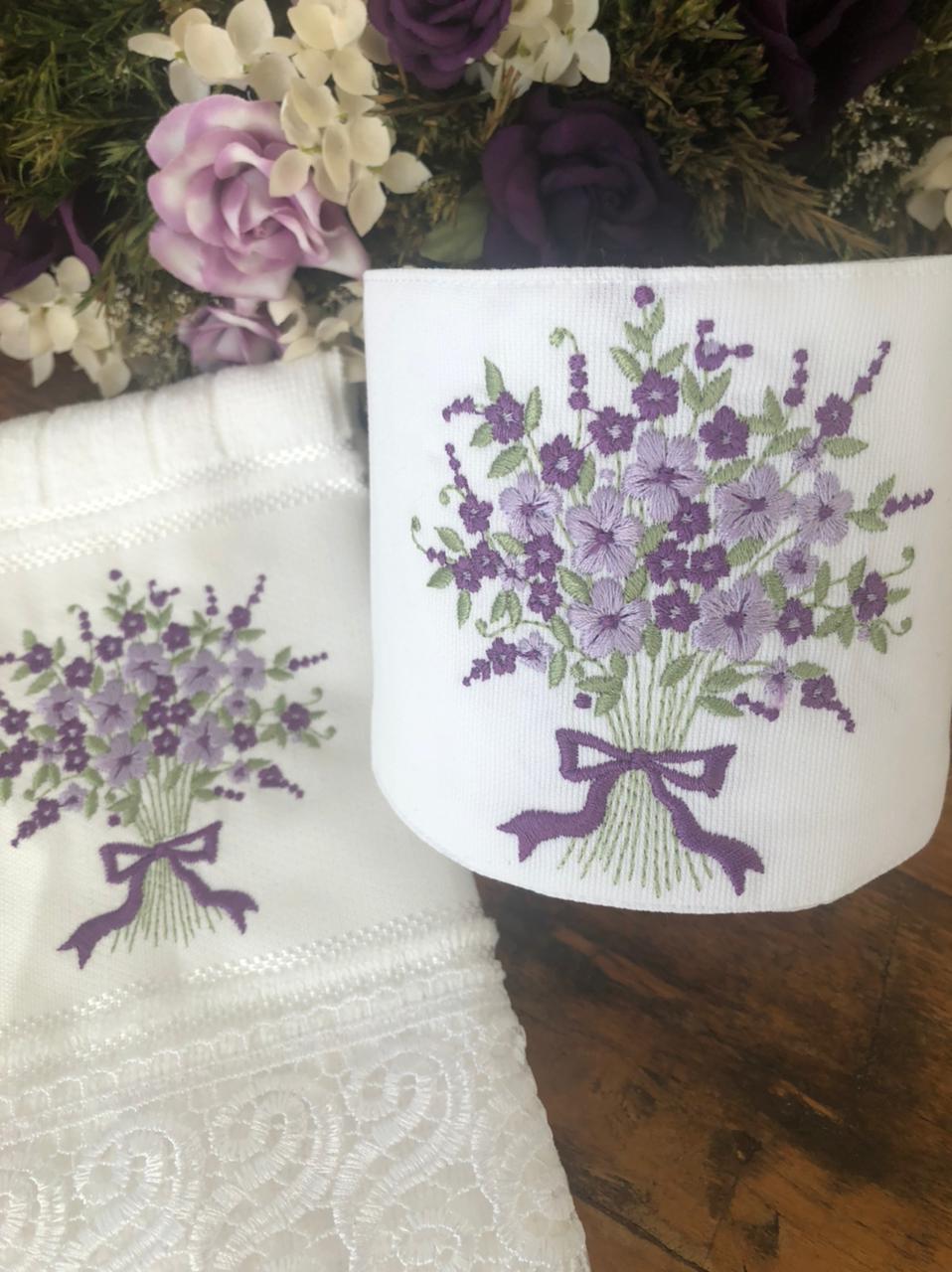 Toalha de Lavabo Bouquet Floral