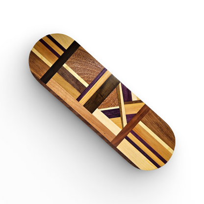 Travessa/Petisqueira Oval Tribal em Marchetaria