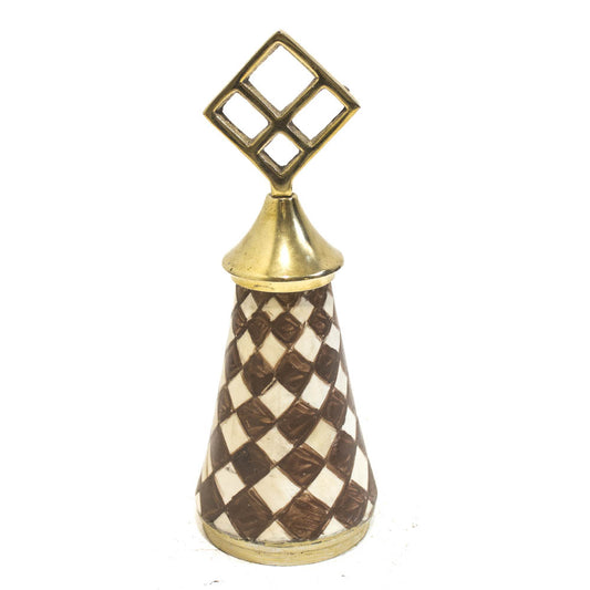 Pinha Decorativa de Osso Marrom G