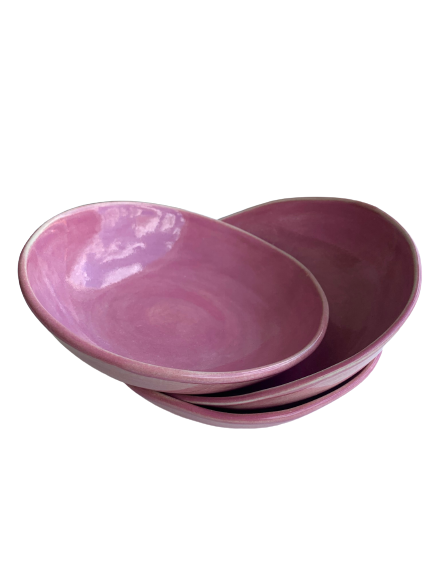 Dupla de Bowls em Cerâmica Rosa