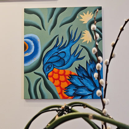 Pintura em Tela Choveu Coleção Jardins Secretos