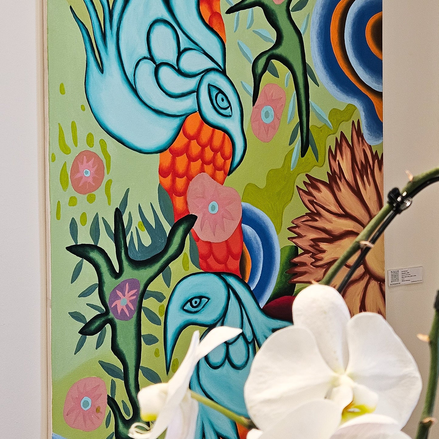 Pintura em Tela Carcará I Coleção Jardins Secretos