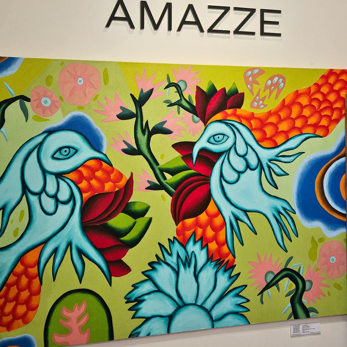 Pintura em Tela Carcará III Coleção Jardins Secretos