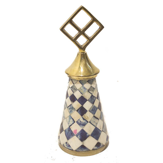 Pinha Decorativa de Osso Azul M