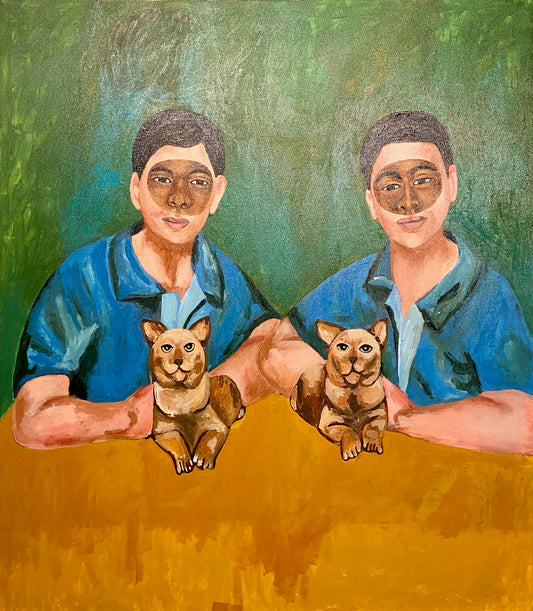 Pintura em Tela Cosme & Damião