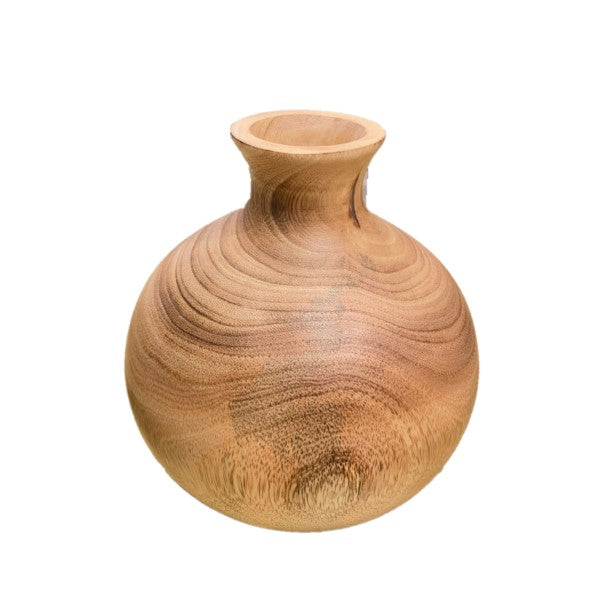 Vaso Decorativo em Madeira 18x18cm