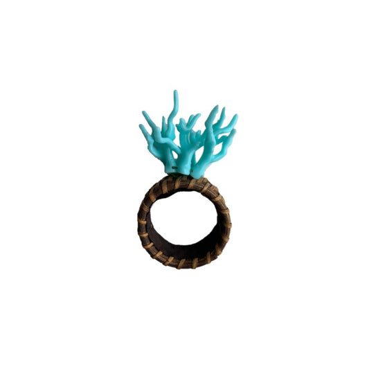 Conjunto 4 Porta Guardanapos Coral Azul
