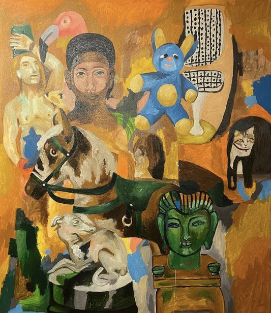 Pintura em Tela Casa de Brinquedos