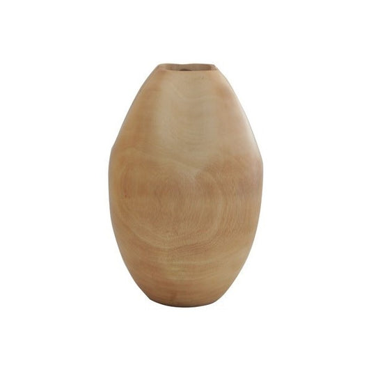 Vaso Decorativo em Madeira Ondulado G