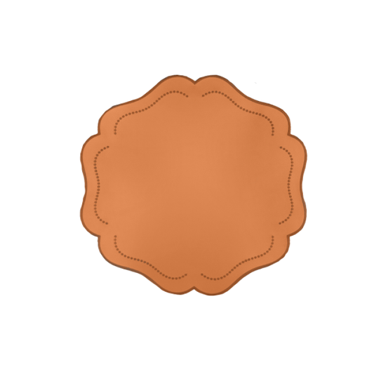 Jogo Americano Couro Ocre 40cm - 4 lugares
