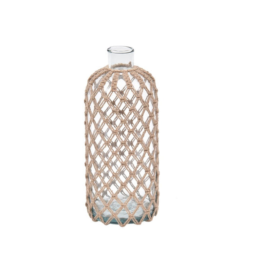 Garrafa Macrame Colmeia Caqui M