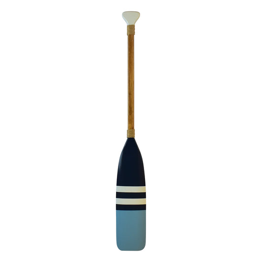 Remo Decorativo Canadense Azul e Branco Listrado