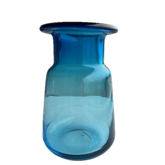 Vaso de Vidro Azul