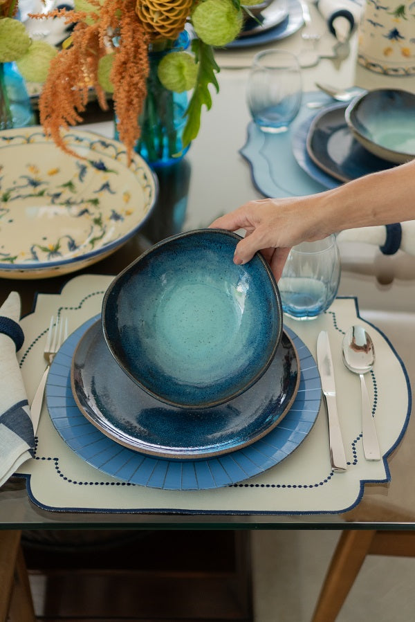 Conjunto de Bowl/ Saladeira Acqua Marine (4 unidades)