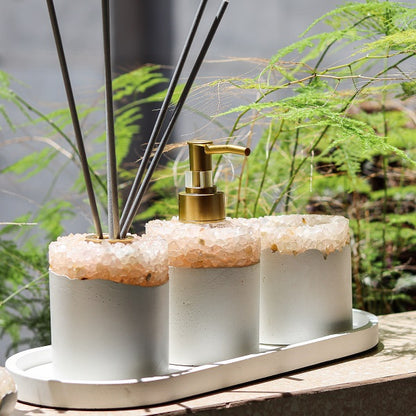 Copo Organizacional em Quartzo Rosa