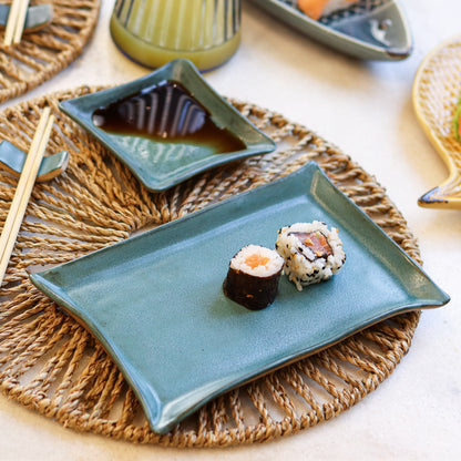 Set para Comida Japonesa Verde Turmalina 2 pessoas