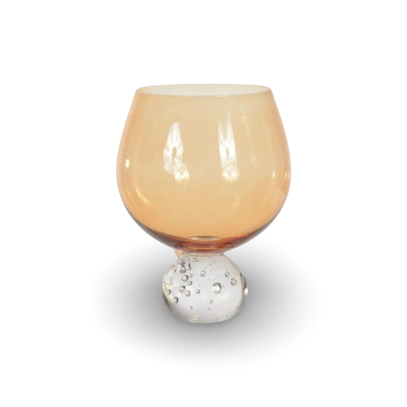 Conj 4 Taças de Vinho Bubbles Âmbar 610ml