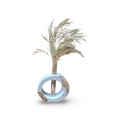 Vaso Solitário Oval em Citrino