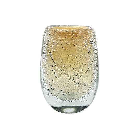 Vaso de Vidro com Bolhas Champagne M