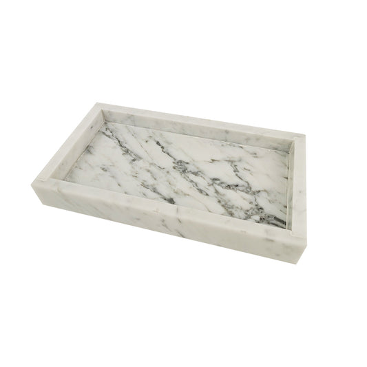 Bandeja de Lavabo de Mármore Branco P