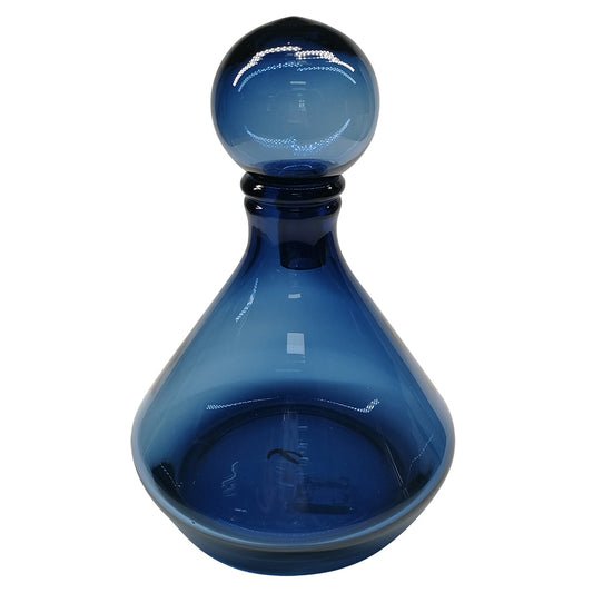 Garrafa de Vidro Azul 19,5x19,5x28,5cm
