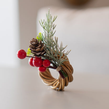 Porta Guardanapo Luz de Natal em Junco