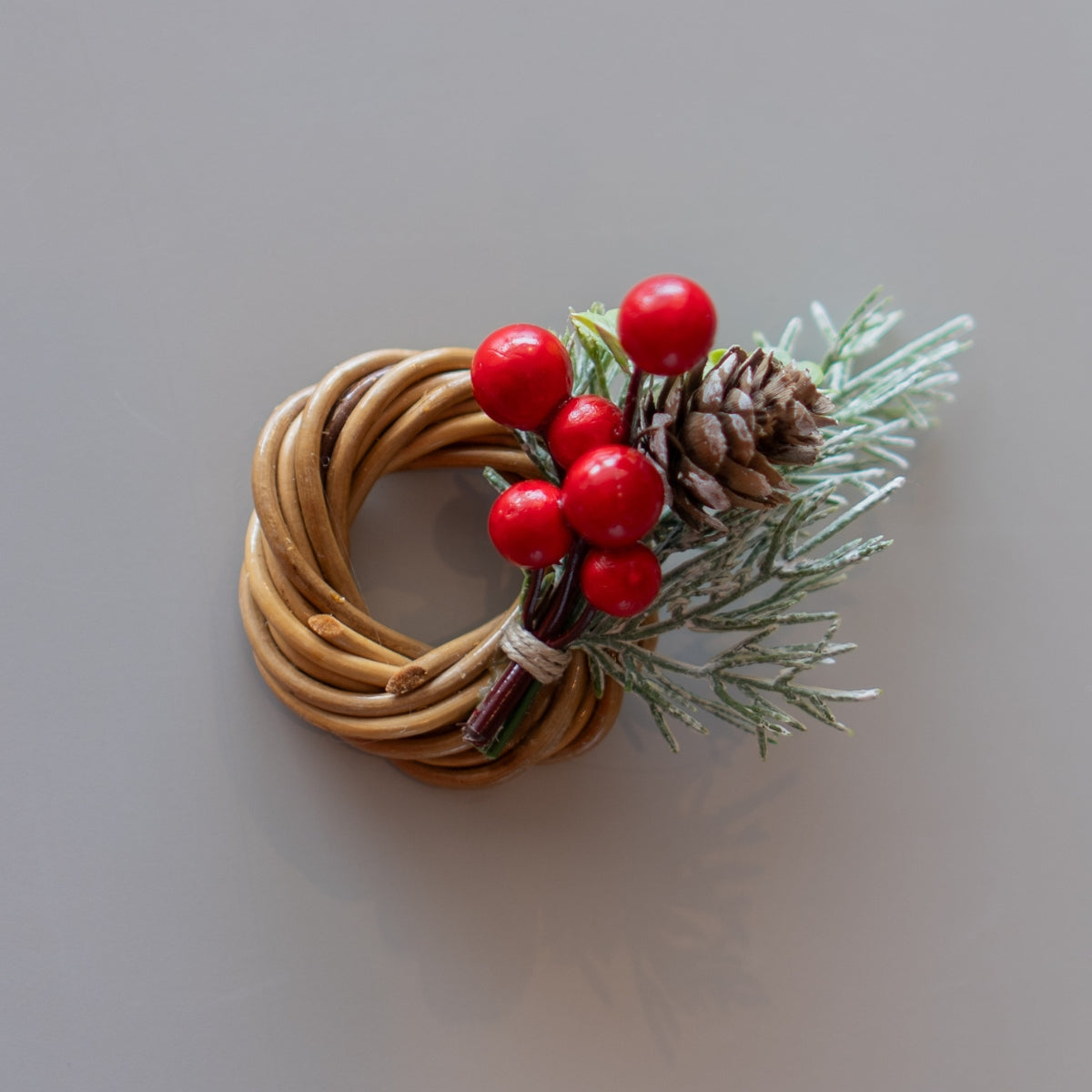 Porta Guardanapo Luz de Natal em Junco