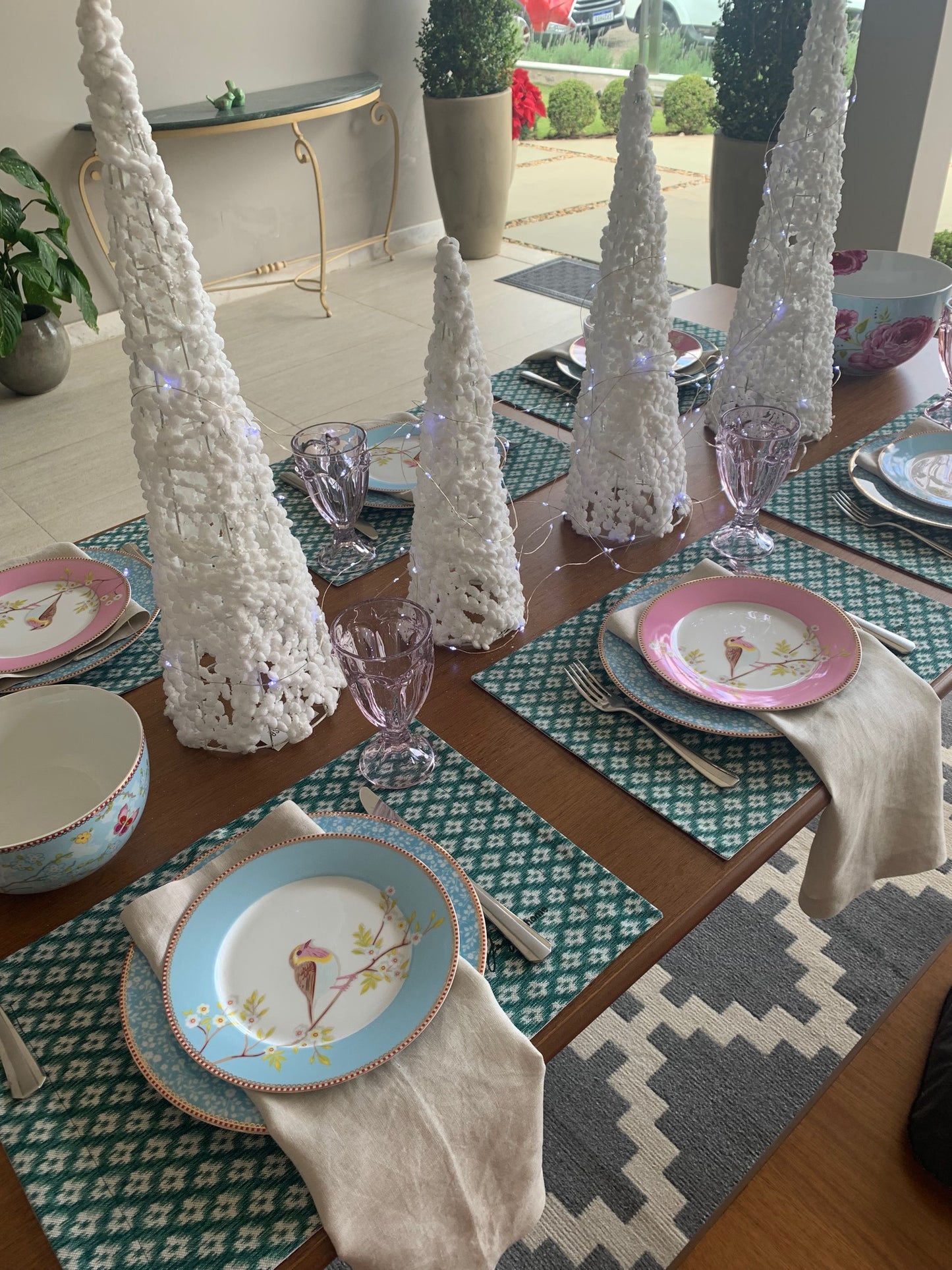 Árvore de Natal Decorativa Branca 60cm