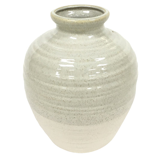 Vaso de Cerâmica Areia 28x63x10
