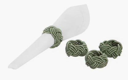 Conjunto 4 Porta Guardanapos Argola Verde