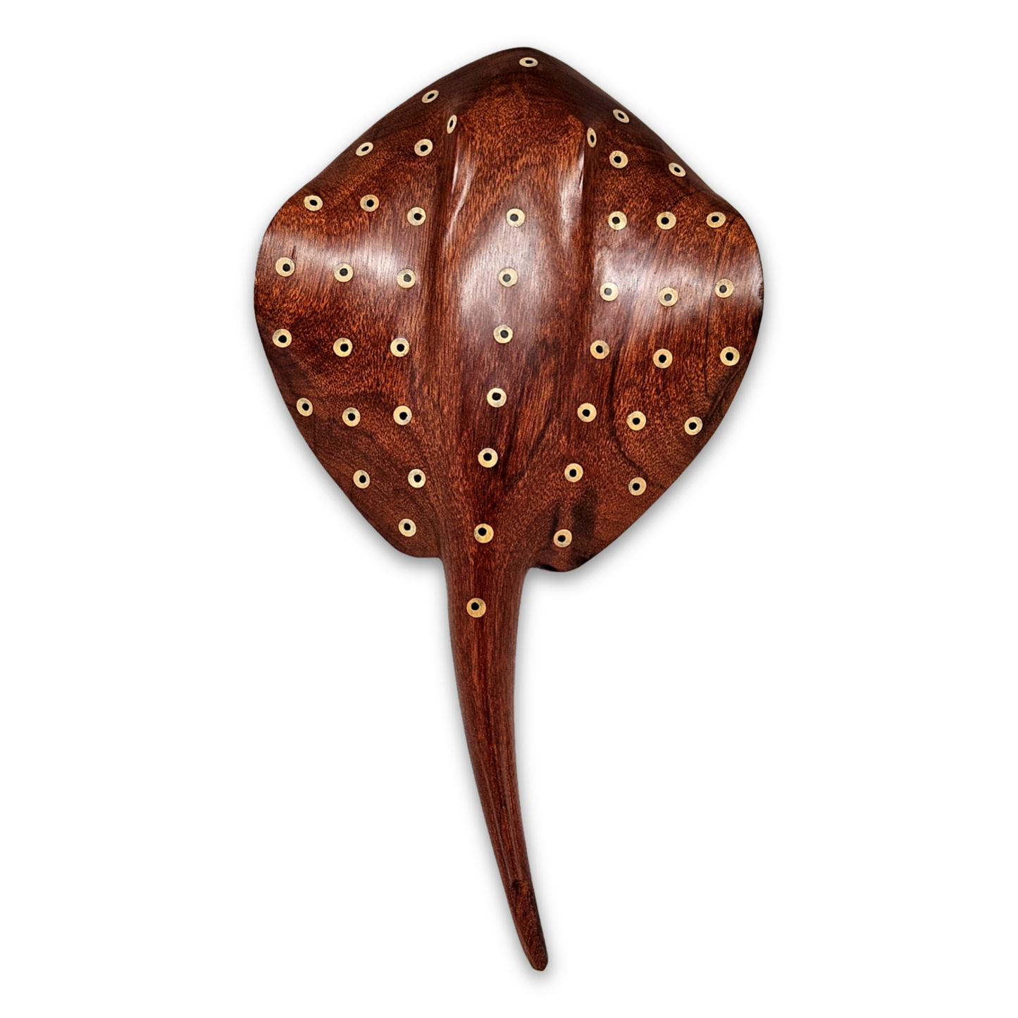 Escultura Indígena de Madeira Arraia Vernelha G