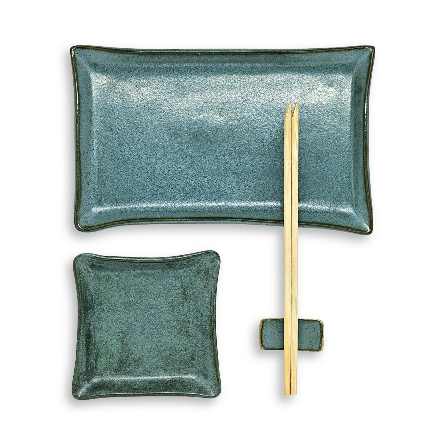 Set para Comida Japonesa Verde Turmalina 2 pessoas