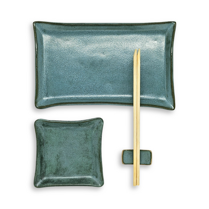 Set para Comida Japonesa Verde Turmalina 2 pessoas