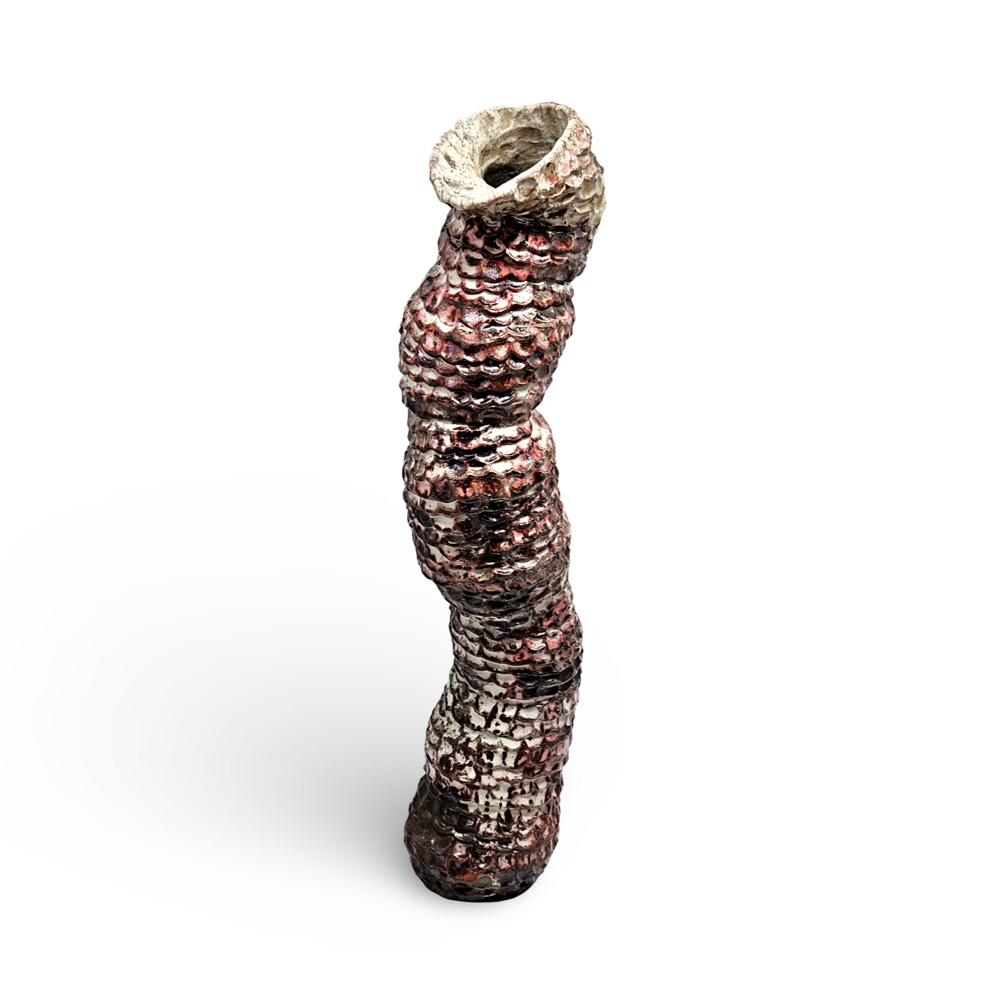 Escultura em Cerâmica Serpentina em Movimento