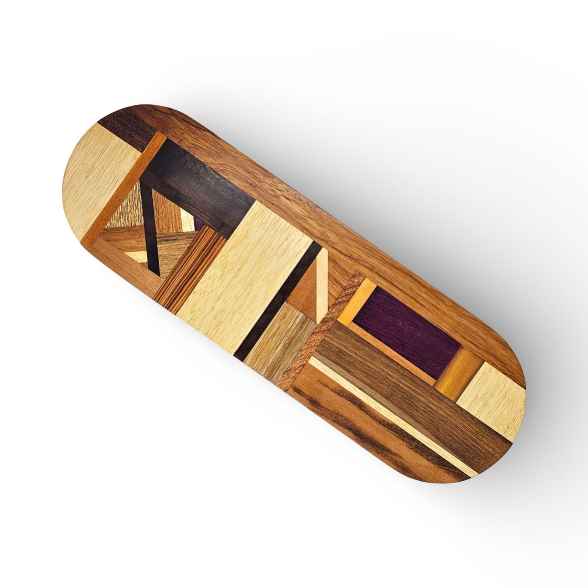 Travessa/Petisqueira Oval Tribal em Marchetaria