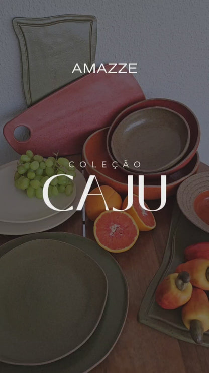 Jogo de Pratos de Jantar em Cerâmica Branco Acetinado 4un
